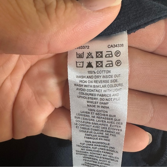 French Connection Navy Blue Corduroy Long Sleeve Button Down Shirt NEW NWT - Picture 9 of 14